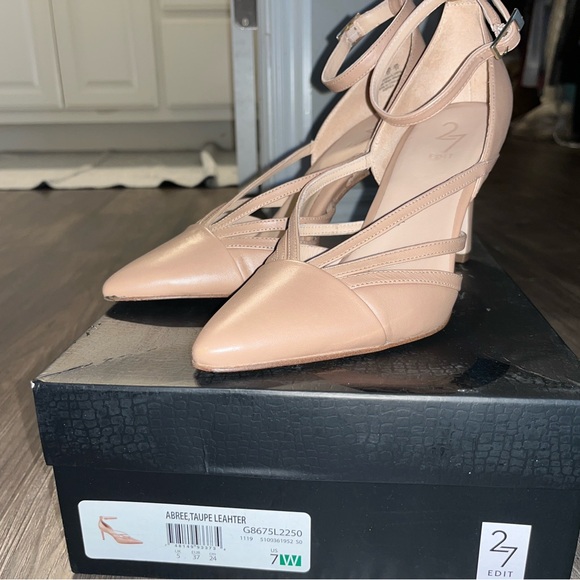 NATURALIZER 27 EDIT ABREE TAUPE HEELS 7W - Picture 10 of 11